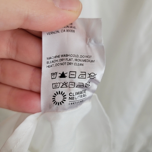 Reformation Bucatini Linen Dress in White size 10 - Picture 11 of 11